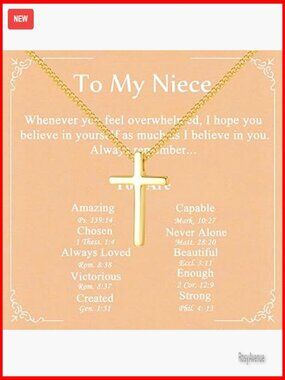 Sterling Silver Small Cross Necklace Dainty Pendant Chain